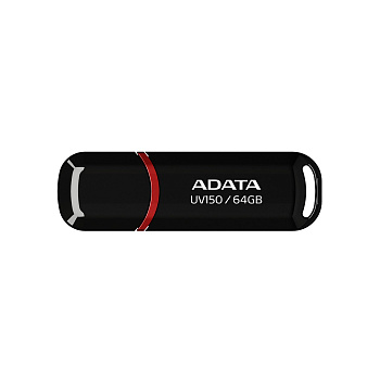 USB-накопитель ADATA AUV150-64G-RBK 64GB Черный (AUV150-64G-RBK)