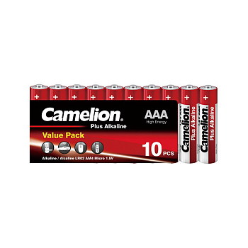 Батарейка CAMELION Plus Alkaline LR03-SP10-DA 10 шт. в плёнке (LR03-SP10-DA)