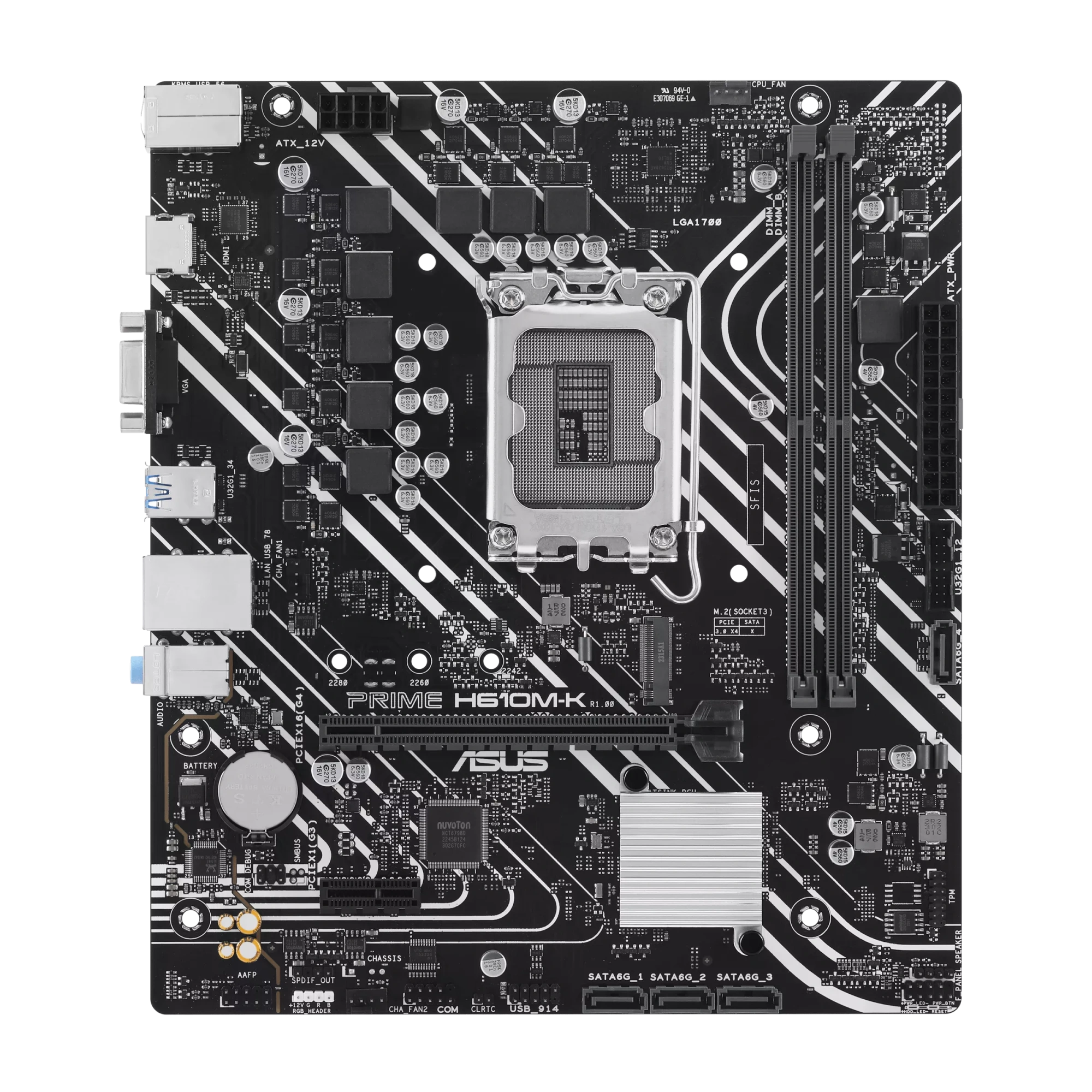 Материнская плата ASUS PRIME H610M-K (PRIME H610M-K)