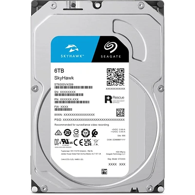 Жёсткий диск HDD 6 Tb SATA 6Gb/s Seagate SkyHawk ST6000VX009&nbsp; (ST6000VX009)