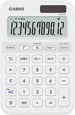 Калькулятор настольный CASIO MS-20YC-WE-W-EP белый (MS-20YC-WE-W-EP)