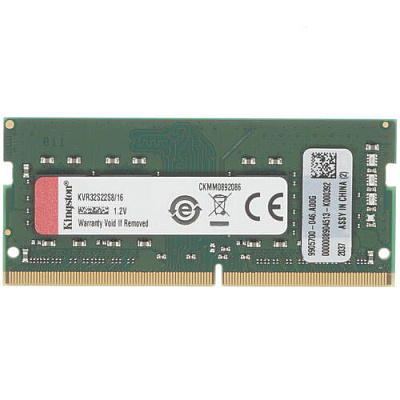 Оперативная память для ноутбука Kingston ValueRAM SODIMM 16Gb/3200 DDR4 DIMM KVR32S22S8/16 (KVR32S22S8/16)