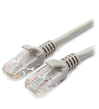 Патч-корд  MOLEX категории 6 UTP, 568B, LS0H, 1 м, серый (PCD-02001-0E)