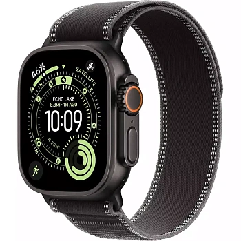 Смарт часы Apple Watch Ultra 3 GPS + Cellular 49mm Black Titanium Case with Black/Charcoal Trail Loop - M/L (MF1H4QR/A)