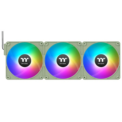 Кулер для компьютерного корпуса Thermaltake CT120 ARGB Sync PC Cooling Fan Matcha Green 3 pack (CL-F198-PL12MG-A)