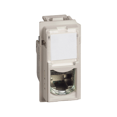 Розетка компьютерная Bticino KM4279C6S Living Now RJ45 cat6 STP 1 модуль песочный (KM4279C6S)
