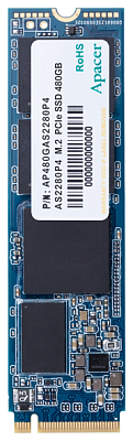 Твердотельный накопитель  256GB SSD Apacer, M.2 2280, R1800MB/s, W1100MB/s, AP256GAS2280P4-1 (AP256GAS2280P4-1)