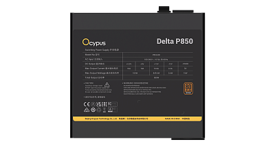 Блок питания Ocypus Delta P850 850W Non modular, 80+ Bronze, Черный (Delta-P850-B1FDBK024X-EU)