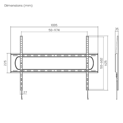 Кронштейн Brateck LP73-69F для ТВ, 60"- 120" (LP73-69F)