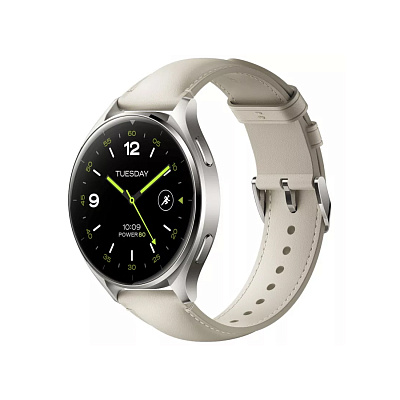 Смарт часы Xiaomi Watch 2 Titan Gray Case With White Leather Strap (M2320W1)