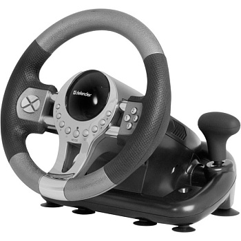 Игровой руль Forsage GTR USB, 12 кнопок, рычаг передач (64367)
