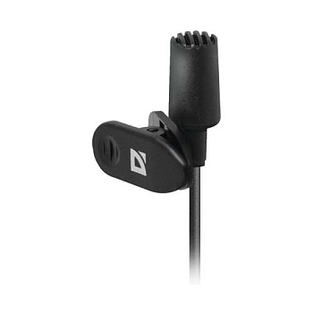 Микрофон петличный Defender MIC-109 черный (64109)