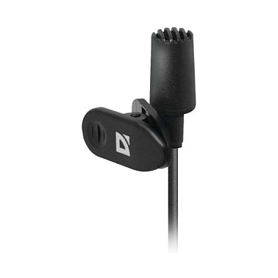 Микрофон петличный Defender MIC-109 черный (64109)