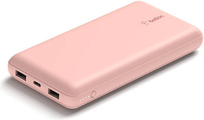 Портативный внешний аккумулятор Belkin Boost Charger 20000mAh 15W Rose Gold (BPB012BTRG)