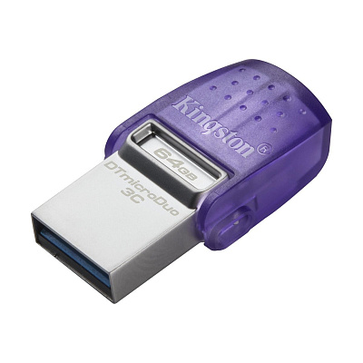 USB Флеш 64GB 3.0 Kingston OTG DTDUO3CG3/64GB металл (DTDUO3CG3/64GB)