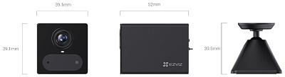 Камера, автономная Ezviz CB2/PB 4G 3MP Black (CB2/PB 4G 3MP Black)