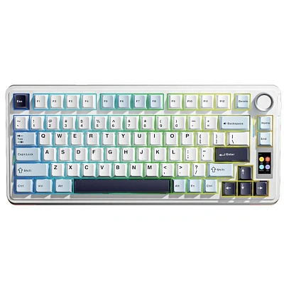 Клавиатура AULA S75 Pro Light Blue+White+Black-Purple (S75 PRO Light Blue+White+Black-Purple)