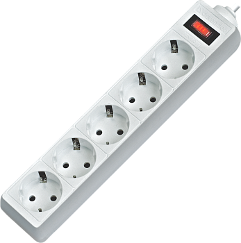 Сетевой фильтр Defender PowerS 18 1,8 м, 5 розеток, белый (99517) Сетевой фильтр Defender PowerS 18 1,8 м, 5 розеток, белый (99517)