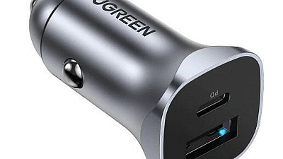 Автомобильное ЗУ Ugreen CD130 USB-C PD+USB-A QC 24W Fast Car Charger, 30780 (30780)