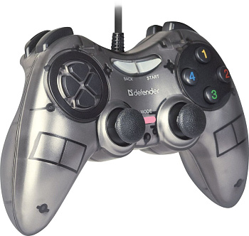 Проводной геймпад Defender Zoom USB Xinput, 10 кнопок, 2 стика (64244)
