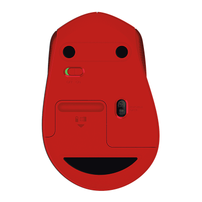Компьютерная мышь   Logitech беспроводная M330 Silent Plus Red (910-004911)