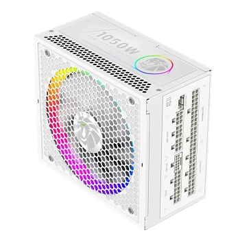 Блок питания ATX 1050W GameMax RGB PRO 1050G WH, Gold (RGB PRO 1050G WH)