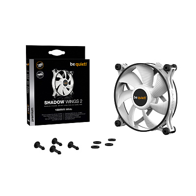 Вентилятор для компьютерного корпуса Bequiet! Shadow Wings 2 120mm PWM White (BL089)