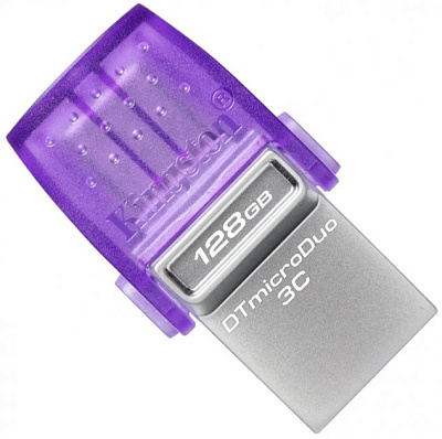 USB Флеш 128GB 3.0 Kingston OTG DTDUO3CG3/128GB металл (DTDUO3CG3/128GB)