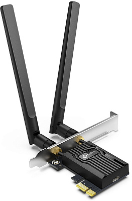 Сетевой адаптер беспроводной PCIe AX3000 Tp-Link Archer TX55E Bluetooth 5.2 (Archer TX55E(UN))
