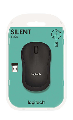 Компьютерная мышь   Logitech беспроводная M220 SILENT CHARCOAL OFL (910-004878)