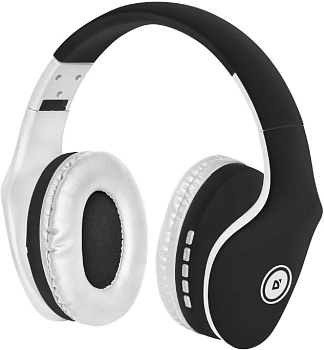 Наушники с микрофоном Defender FreeMotion B525 черный+белый (63525)