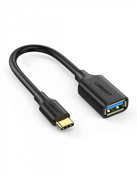 Кабель UGREEN US154 USB-C Male to USB 3.0 A Female Cable (Black) (30701)