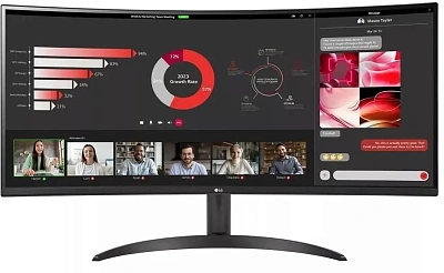 Монитор LG UltraWide QHD 34WR50QK 34"  (34WR50QK-B) (34WR50QK-B.ARUZ)