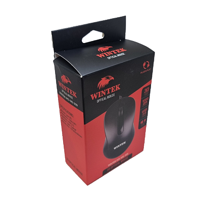 Мышь Wintek WS-MS-939, USB, чёрная (WS-MS-939)