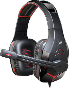 Игровая гарнитура стерео Defender Excidium подсветка регулят. громк., 2,5 м кабель (64540)
