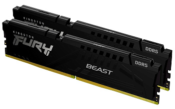 Модуль памяти Kingston Fury Beast KF552C40BBK2-16 DDR5 DIMM 16Gb Kit(2x8) 5200 MHz CL40 (KF552C40BBK2-16) Модуль памяти Kingston Fury Beast KF552C40BBK2-16 DDR5 DIMM 16Gb Kit(2x8) 5200 MHz CL40 (KF552C40BBK2-16)