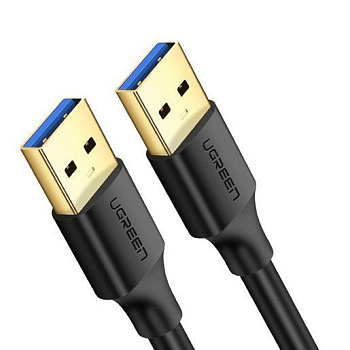 Кабель UGREEN USB-A 3.0 Male to Male 2m Black 10371 (10371)
