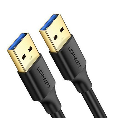 Кабель UGREEN USB-A 3.0 Male to Male 2m Black 10371 (10371)