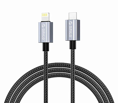 Кабель USB C - Lightning(m) 8-pin, 1m (ORICO-GQA29-10-BK-BP) 