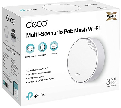 Mesh-система Tp-Link Deco X50-PoE(3-pack)  (Deco X50-PoE(3-pack)(EU))