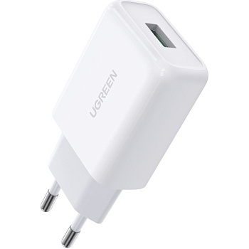 Зарядное устройство Ugreen CD122 QC3.0 USB Fast Charger EU White 10133 (10133)