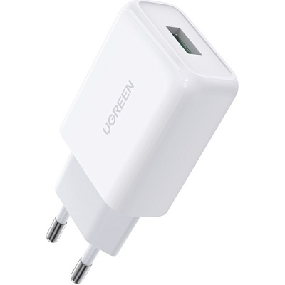 Зарядное устройство Ugreen CD122 QC3.0 USB Fast Charger EU White 10133 (10133)
