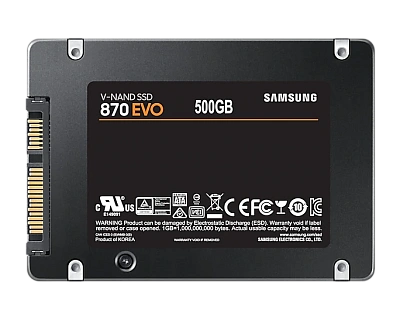 Твердотельный накопитель SSD Samsung 870 EVO 500GB 2,5" SATA III ((MZ-77E500BW)