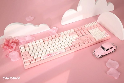 Клавиатура Varmilo Sakura, VEA108, Cherry MX Brown, Pink (385073)
