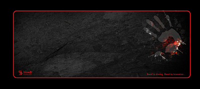 Коврик игровой Bloody B-088S Размер: 800 X 300 X 2 mm BLACK-RED (B-088S)