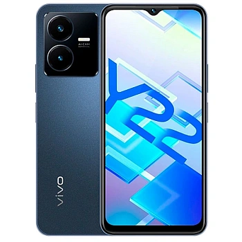 Смартфон vivo Y22, 4/64GB, Starlit Blue (V2207 СИНИЙ КОСМОС/КӨК ҒАРЫШ)