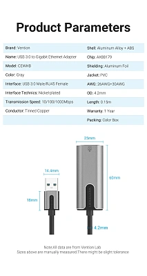 Адаптер USB Vention CEWHB (CEWHB)