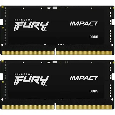 Оперативная память для ноутбука Kingston Fury Impact, DDR5 32 GB kit (2х16GB) (KF560S38IBK2-32)