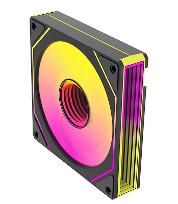 Вентилятор для корпуса Wintek 1250-B-12 ARGB REVERSE, Black (1250-B-12 ARGB-R)