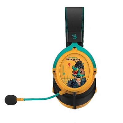 Наушники беспроводные игровые A4tech Bloody MR595 Renegade Yellow (MR595 Renegade Yellow)